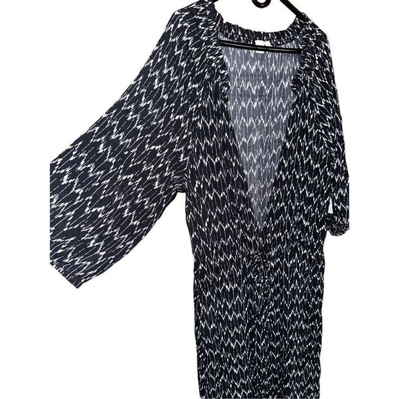 NWT Gap Print Maxi Shirtdress Summer Beach Swim Coverup - Picture 6 of 9